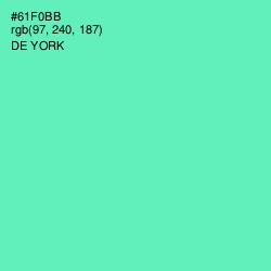 #61F0BB - De York Color Image